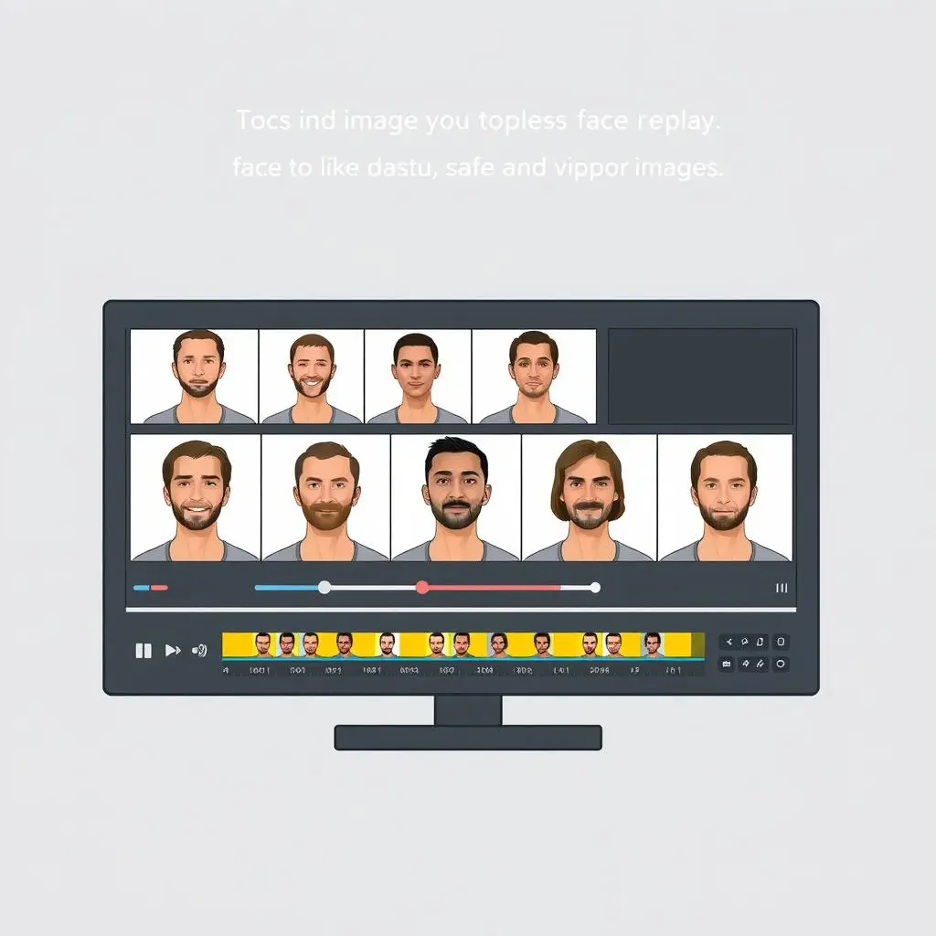 Multiple face windows to demonstrate the multiple function of Face Swap Porn.